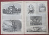 Palm Sunday Peace Booth Death Lincoln Funeral 1865 Harper's Civil War newspaper