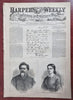 Winslow Homer Water Holes Newport Saratoga 1865 Harper's complete newspaper