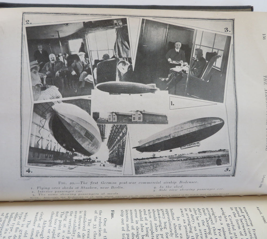 Aeronautical Journal Dirigibles rare 1920 full Year's Run pictorial magazine