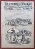 Emancipation Proclamation Winslow Homer Nast 1863 Harper's Civil War newspaper