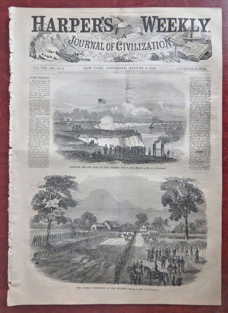 Gettysburg PA Scenes of Battle Longstreet 1863 Harper's Civil War newspaper