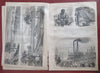 Gettysburg PA Scenes of Battle Longstreet 1863 Harper's Civil War newspaper