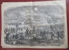 Gettysburg PA Scenes of Battle Longstreet 1863 Harper's Civil War newspaper