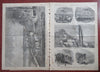 Santa Claus Christmas Eve dbl. pg. by Nast 1863 Harper's Civil War newspaper