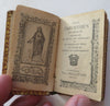 Catholic Parishioner French Christianity c. 1900 near miniature leather book