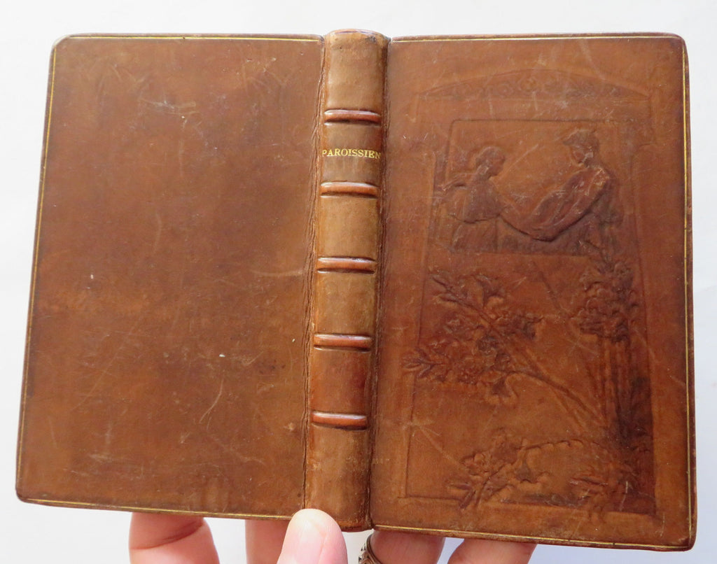 Catholic Parishioner Epistles & Gospels Sunday Worship 1909 French leather book