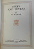 Sixes and Sevens 1920 O. Henry decorative leather book