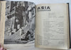 Asia & the Americas Magazine 1943 Bound Volume Complete Year's Run 12 issues
