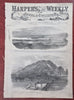 Chattanooga Tennessee Army of the Cumberland 1863 Harper's Civil War newspaper