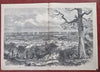 Chattanooga Tennessee Army of the Cumberland 1863 Harper's Civil War newspaper