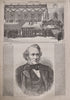 Lincoln Funeral John Wilkes Booth Killed 1865 Harper's Civil War newspaper