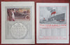 Travel Magazines Austria Jerusalem 1909-1912 pictorial tourist magazines Lot x 2