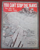 Cartoon Map WWI Sheet Music Europe Germany- France 1918 cartographic cover