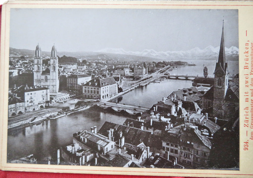 Switzerland Travel Souvenir c. 1890's tourist album 20 photo views