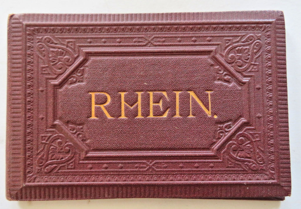 Rhine River Germany Tourist Keepsake c. 1890 pictorial souvenir view album