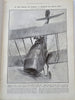 German Military Zeppelin L1 Biplane Danger 1913 rare London Illustrated magazine