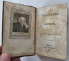 Laurence Sterne Selected Poems & Memoir 1828 rare Boston pocket leather book