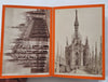 Milan Italy Tourist Souvenir Milano Italia c.1880 pictorial 18 photo views album