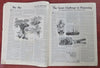 Aviation Cartoon map 1928 Henry Comstock rare Boy's Life mag. cover Scouting