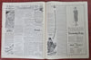 Aviation Cartoon map 1928 Henry Comstock rare Boy's Life mag. cover Scouting