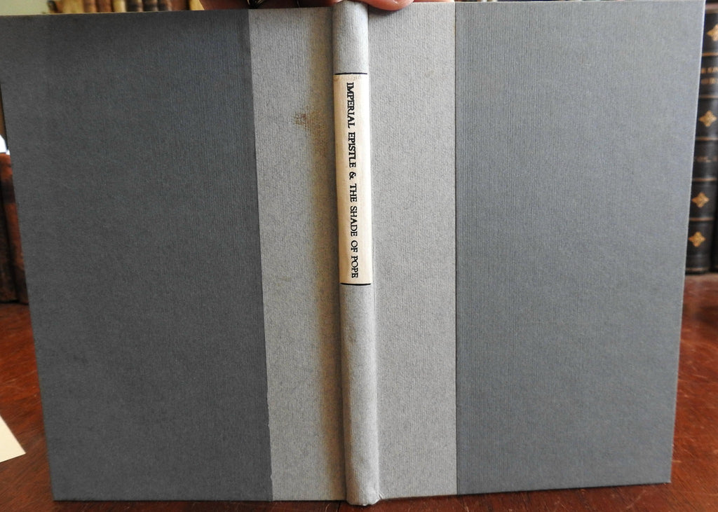 The Imperial Epistle & The Shade of Alexander Pope 1800 Thomas Mathias satires
