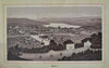 Switzerland Souvenir Album lithographed birds-eye views c. 1890's pictorial book