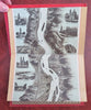 Rhine River Panorama Mainz Cologne Decorative Vignettes c. 1895 souvenir album
