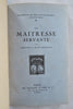 La Maitresse Servante French Novel 1922 Tharaud Limited Ed. #319 leather book