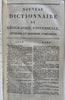 Universal Geography Boiste's Dictionary 1806 fine French leather book