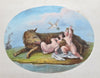 Rome Italy Roma Italia 53 hand colored prints c. 1860's large unique view album