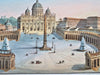 Rome Italy Roma Italia 53 hand colored prints c. 1860's large unique view album