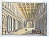 Rome Italy Roma Italia 53 hand colored prints c. 1860's large unique view album