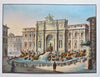 Rome Italy Roma Italia 53 hand colored prints c. 1860's large unique view album