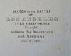 Battle of Los Angeles CA 1848 Mexican-American War California battle map plan