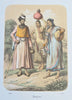 India Mughal Empire Ethnic Views Costume Prints Noble Fashion 1800's lot x 4