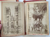 Brussels Belgium Bruxelles albumen photo album c. 1870's w/ 12 city views scenes