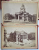 Brussels Belgium Bruxelles albumen photo album c. 1870's w/ 12 city views scenes