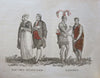 World Cultures & Peoples 1819 rare plate book w/ 26 engravings & old hand color