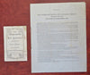 Life Insurance Ephemera 1846-56 Lot x 2 rare items Richmond VA & Connecticut