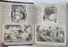 Punch Magazine Volume 30 1856 U.K. leather pictorial bound periodical
