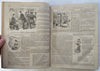 Punch Magazine 1858 fine leather book many wood engravings pictorial periodical