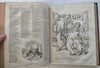 Punch Magazine 1858 fine leather book many wood engravings pictorial periodical