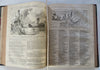 Punch Magazine 1858 fine leather book many wood engravings pictorial periodical