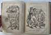 Punch Magazine 1858 fine leather book many wood engravings pictorial periodical