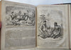 Punch Magazine 1858 fine leather book many wood engravings pictorial periodical