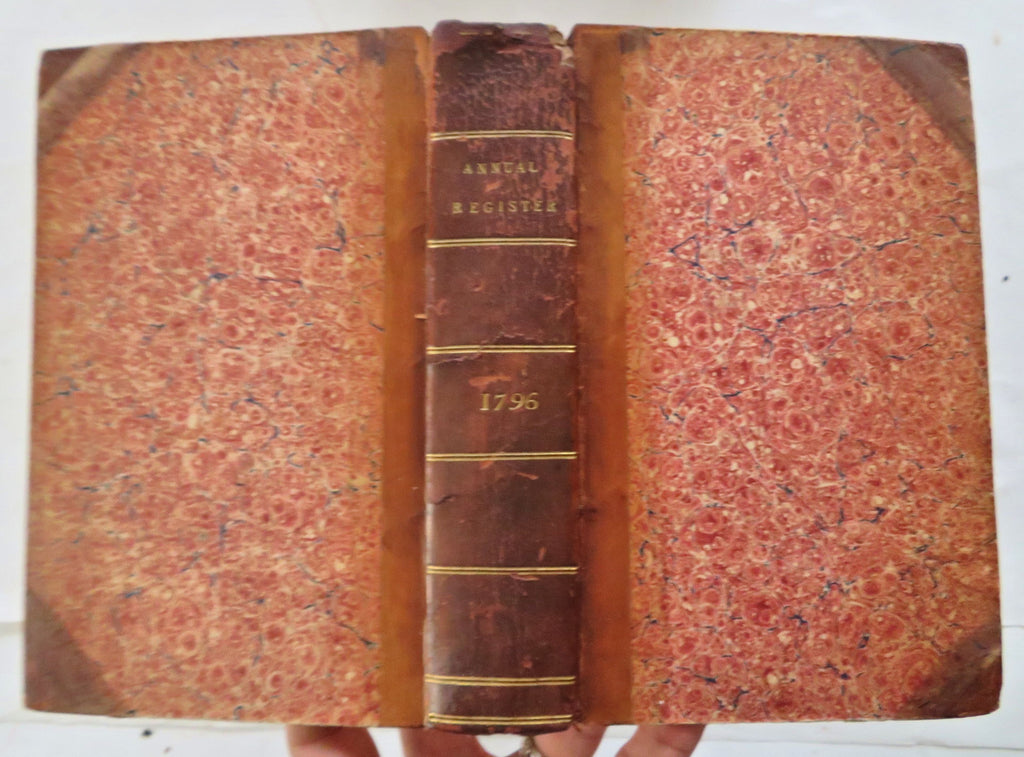 Annual London Register 1796 European World History Politics Literature rare book