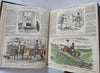 Punch Magazine 1857 U.K. leather pictorial bound periodical wood engravings