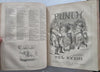 Punch Magazine 1857 U.K. leather pictorial bound periodical wood engravings