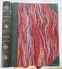Punch Magazine 1866 U.K. w/ many fine wood engravings wonderful old leather book