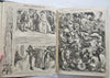 Punch Magazine 1866 U.K. w/ many fine wood engravings wonderful old leather book